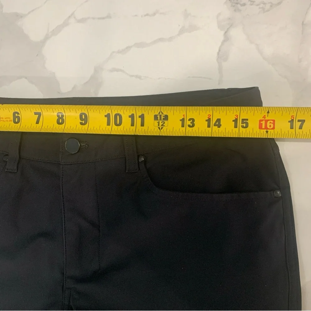 Lululemon ABC Pants Mens 31 x 29 Black Classic Golf Chino Casual Warpstreme